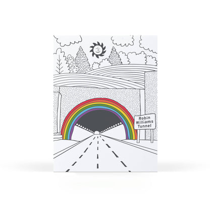 Sweet Bippy Press - Robin Williams Tunnel Greeting Card