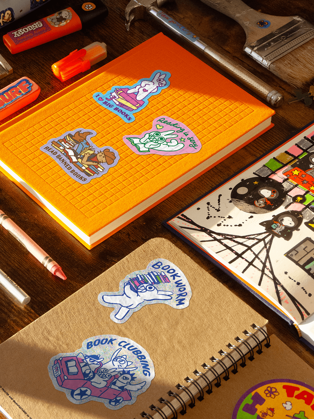 Apply Stickers - Bookworm by Apply - Die-Cut Sticker (bookish)