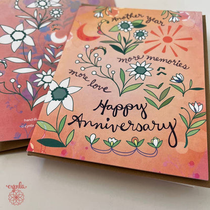 Cynla - Anniversary Memories Card - love card happy anniversary card