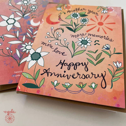 Cynla - Anniversary Memories Card - love card happy anniversary card