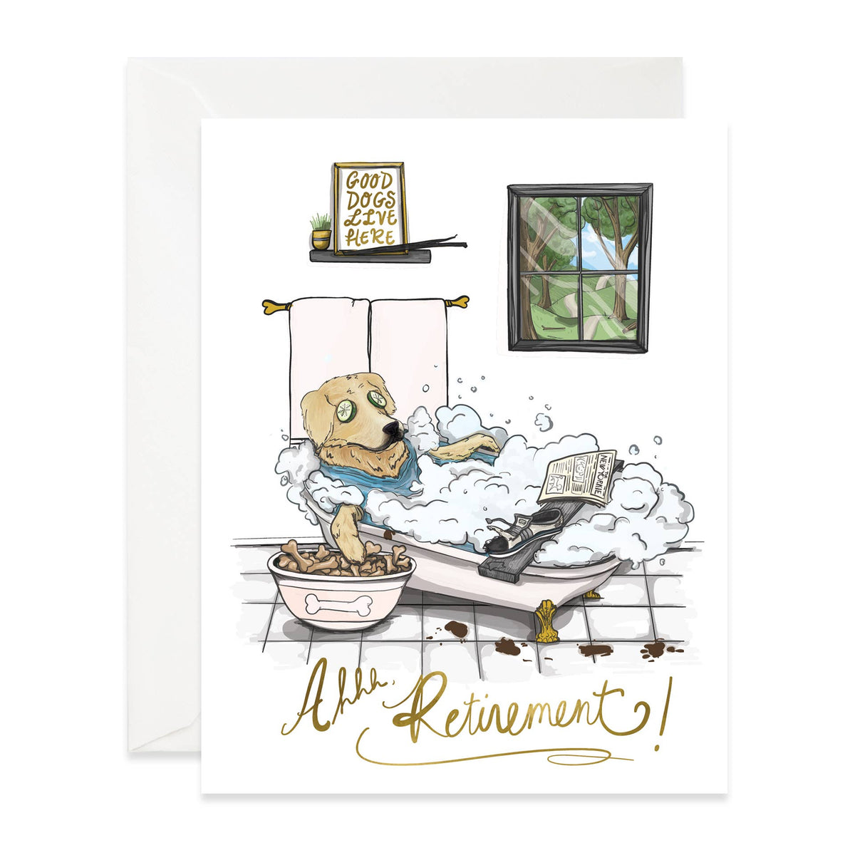 Good Juju Ink - Dog Retirement Card