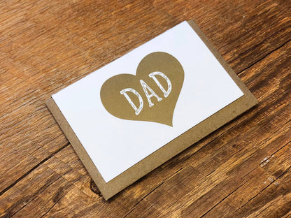 Noteworthy Paper & Press - Dad Heart Enclosure Card