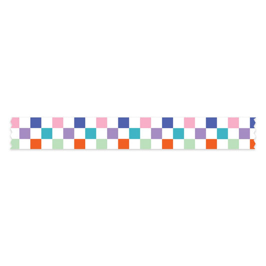 The Paper + Craft Pantry - Colorful Checkered Washi Tape - 25mm