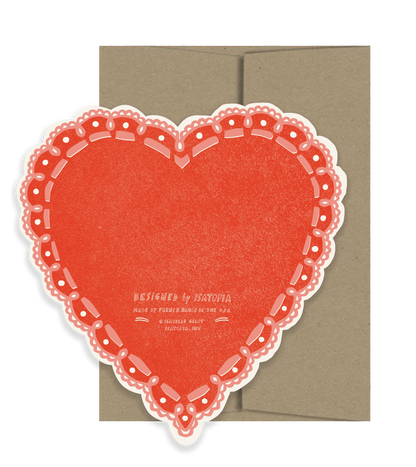 Isatopia - Rose Heart Amour Collection - Die Cut Card