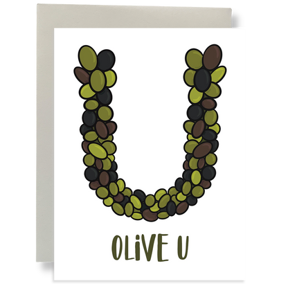 Bean Horse Car - Olive U Greeting Card