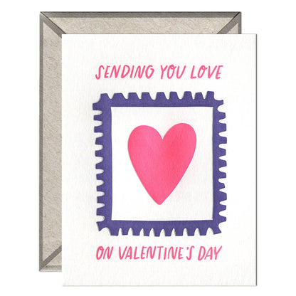 INK MEETS PAPER - Sending Love Stamp - Valentine's Day Card