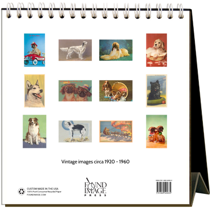 Found Image Press - Dogs 2026 Desk Calendar