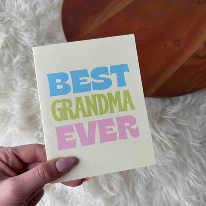 Big Moods - Best Grandma Ever Greeting Card