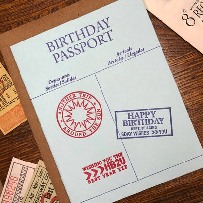 a. favorite design - Birthday passport