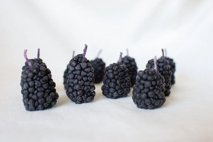 Happy Organics - Beeswax Blackberry Birthday Candles: 5