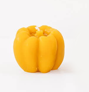 Happy Organics - Bell Pepper Beeswax Candle: Yellow
