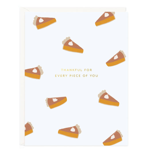 Ramona & Ruth - Thankful Pumpkin Pie Greeting Card: Single