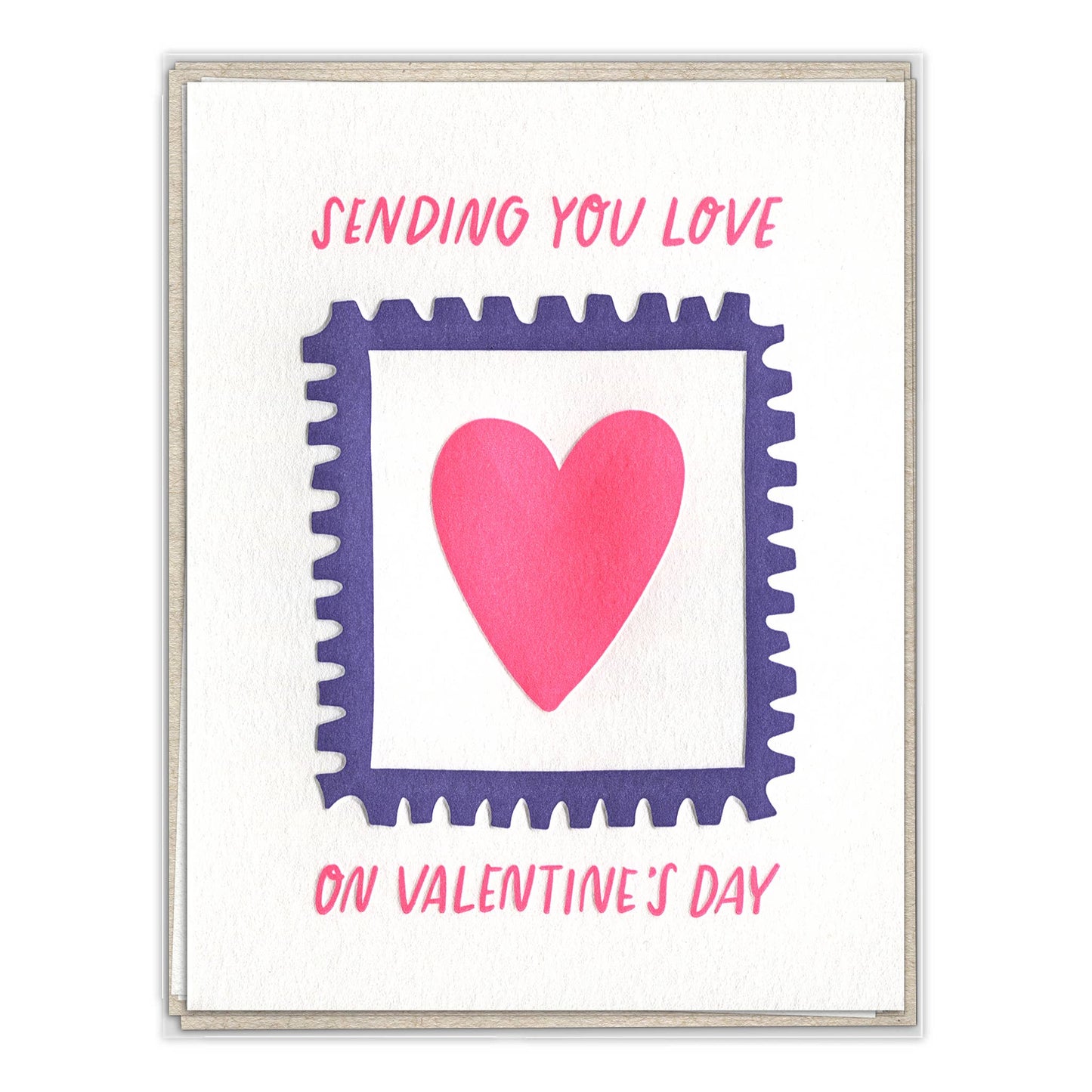 INK MEETS PAPER - Sending Love Stamp - Valentine's Day folded card boxed set