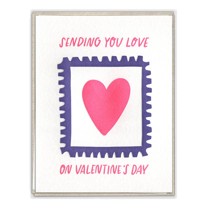 INK MEETS PAPER - Sending Love Stamp - Valentine's Day folded card boxed set
