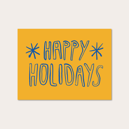 Gab Art & Design - Happy holidays no. 2 - greeting card: White