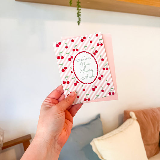 Oak Shore - I Love You Cherry Much | Greeting Card