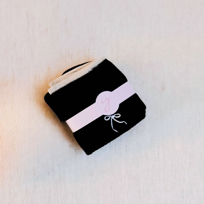 Ellison+Young Black Bow Socks