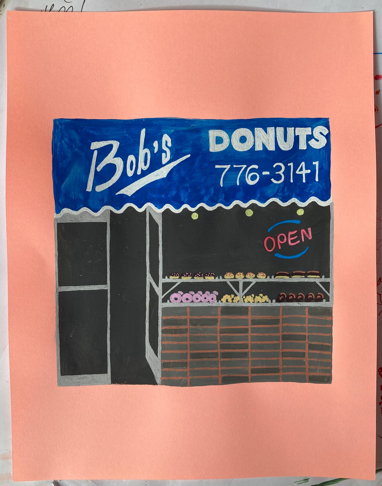 Bridget Watson Payne - Bob’s Donuts 2 - Original artwork