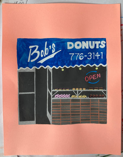 Bridget Watson Payne - Bob’s Donuts 2 - Original artwork