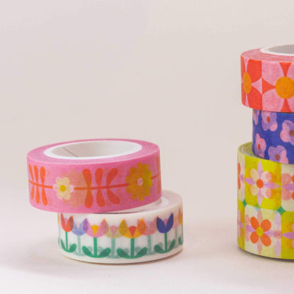 My Darlin' - Tulip Dance 15mm • Retro Floral Washi Tape