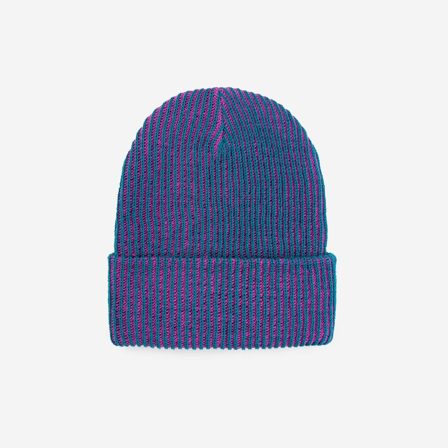 VERLOOP - Simple Rib Hat - Teal Magenta
