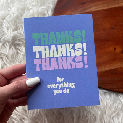 Big Moods - "Thanks Thanks Thanks" for everything you do