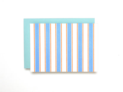 Shorthand Press - French Stripe Pattern Letterpress Card Box Set