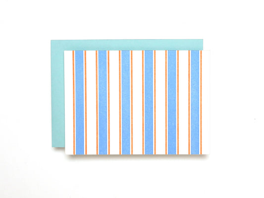 Shorthand Press - French Stripe Pattern Letterpress Card Box Set