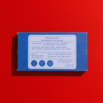 Mel Andrel - Pantry Pack - Pasta + Tomato Sticky Note 2 Pack