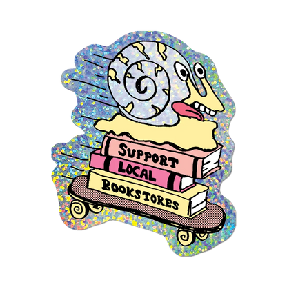 Apply Stickers - Support Your Local Bookstore by Apply - Die-Cut Sticker