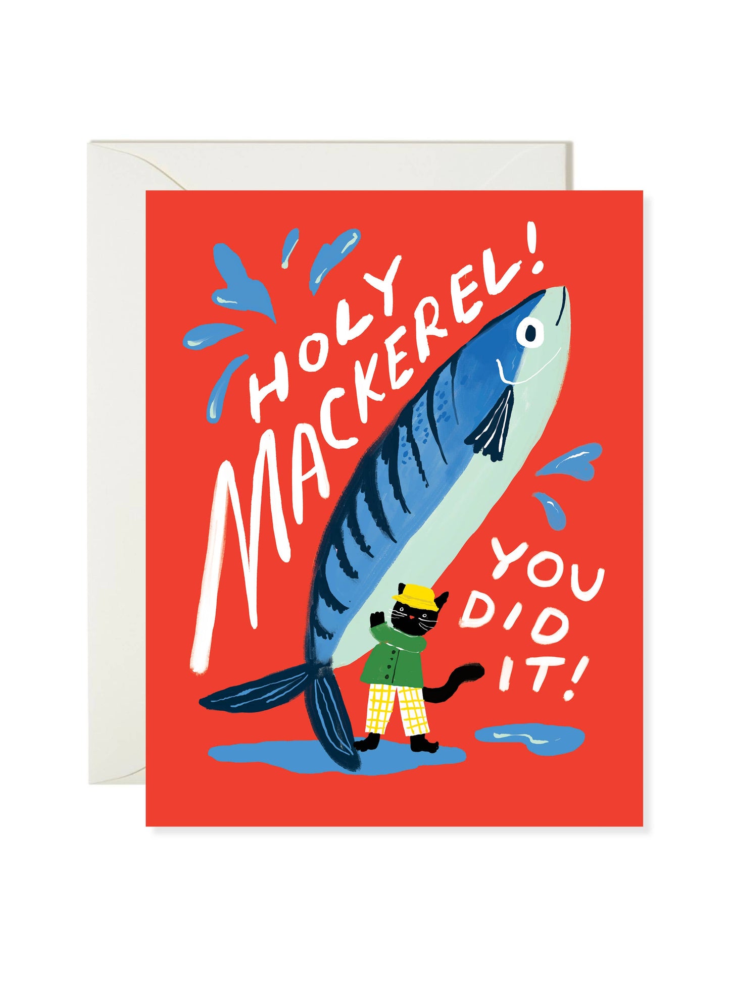 Karen Schipper - Holy Mackerel – Fish Pun Congratulations Card