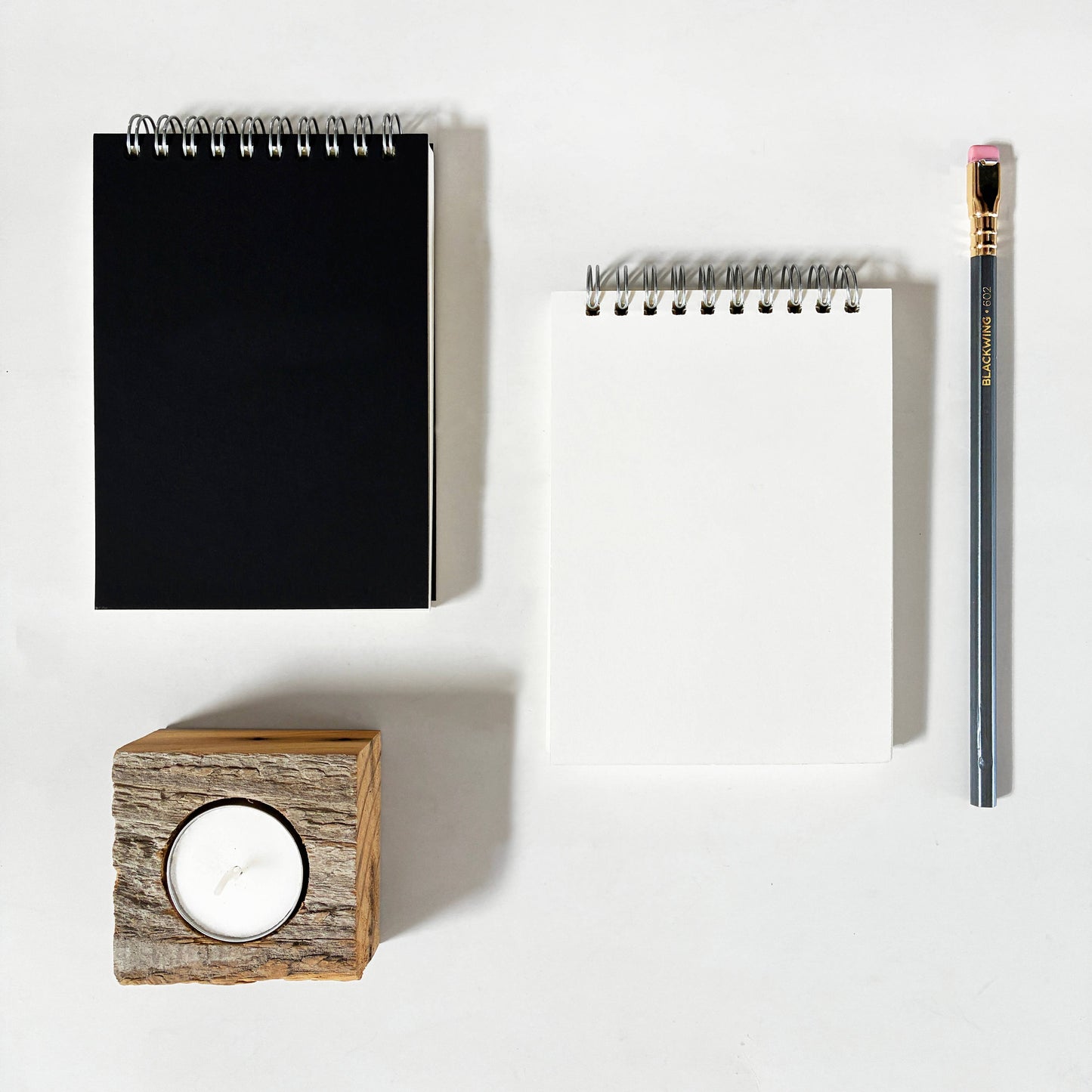 Studio Portmanteau - Medium Top Spiral Notebook: Black