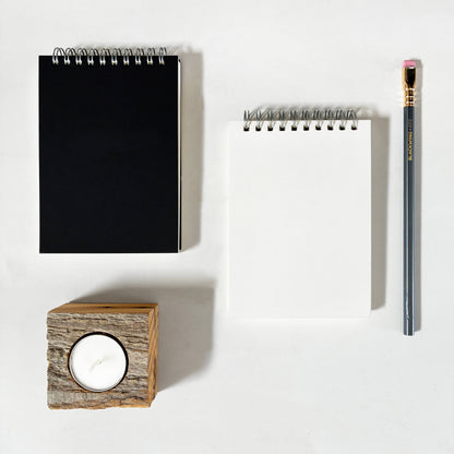 Studio Portmanteau - Medium Top Spiral Notebook: Black