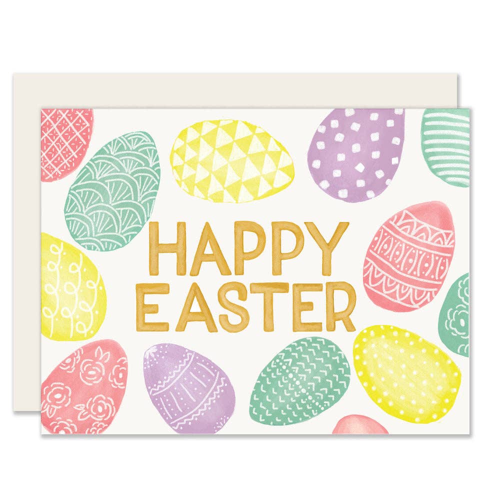 Slightly Stationery - Easter Eggs Card | Happy Easter Card