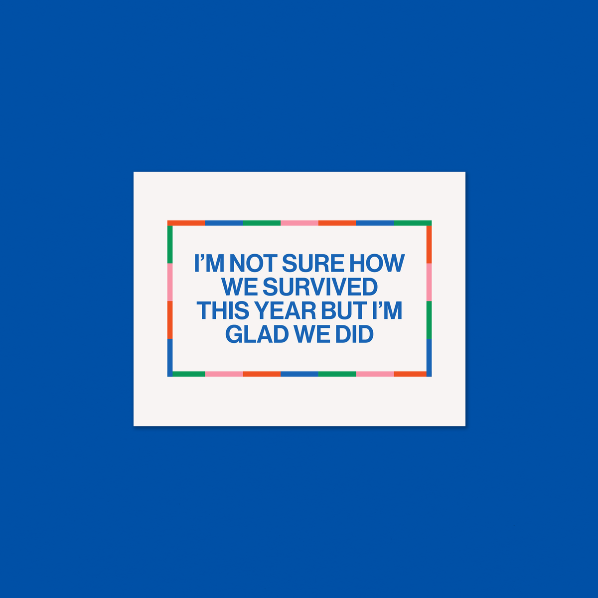 Gab Art & Design - We survived the year - funny holiday greeting card