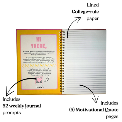 Hustle & Hope - Noteworthy Colorful Notebook