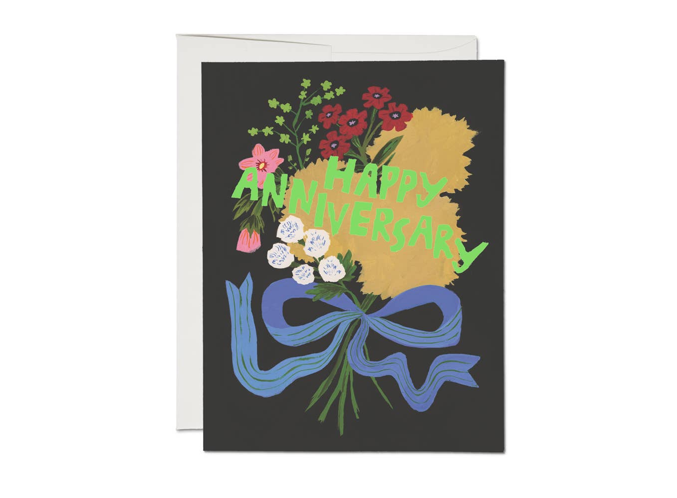 Red Cap Cards - Anniversary Bouquet anniversary greeting card