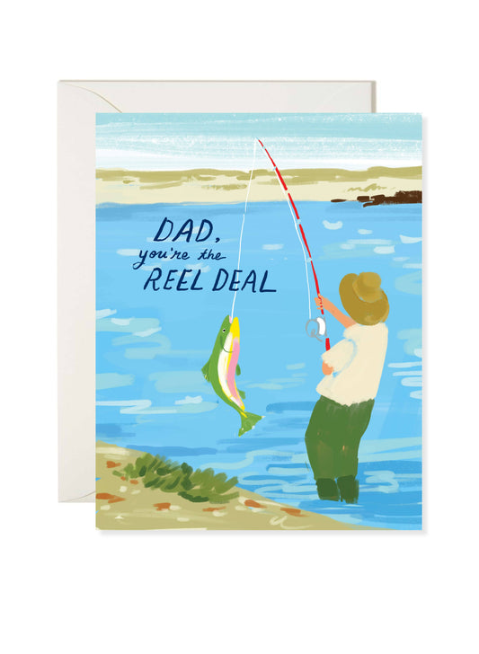 Karen Schipper - Reel Deal Dad Card – Funny Pun Father’s Day Greeting Card
