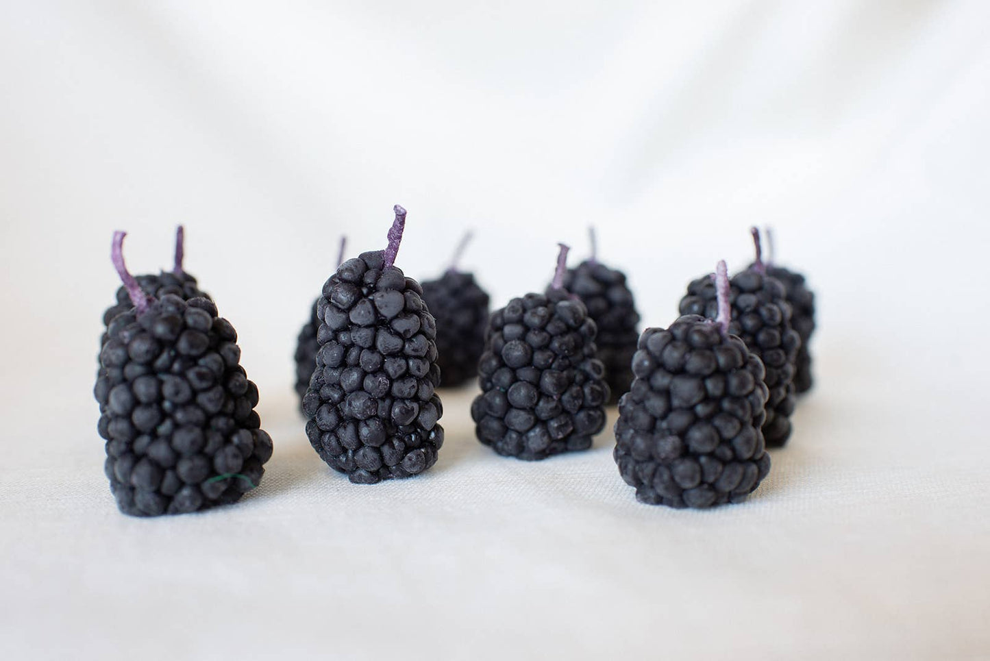 Happy Organics - Blackberry Beeswax Birthday Candles: 10