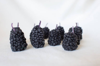 Happy Organics - Blackberry Beeswax Birthday Candles: 10