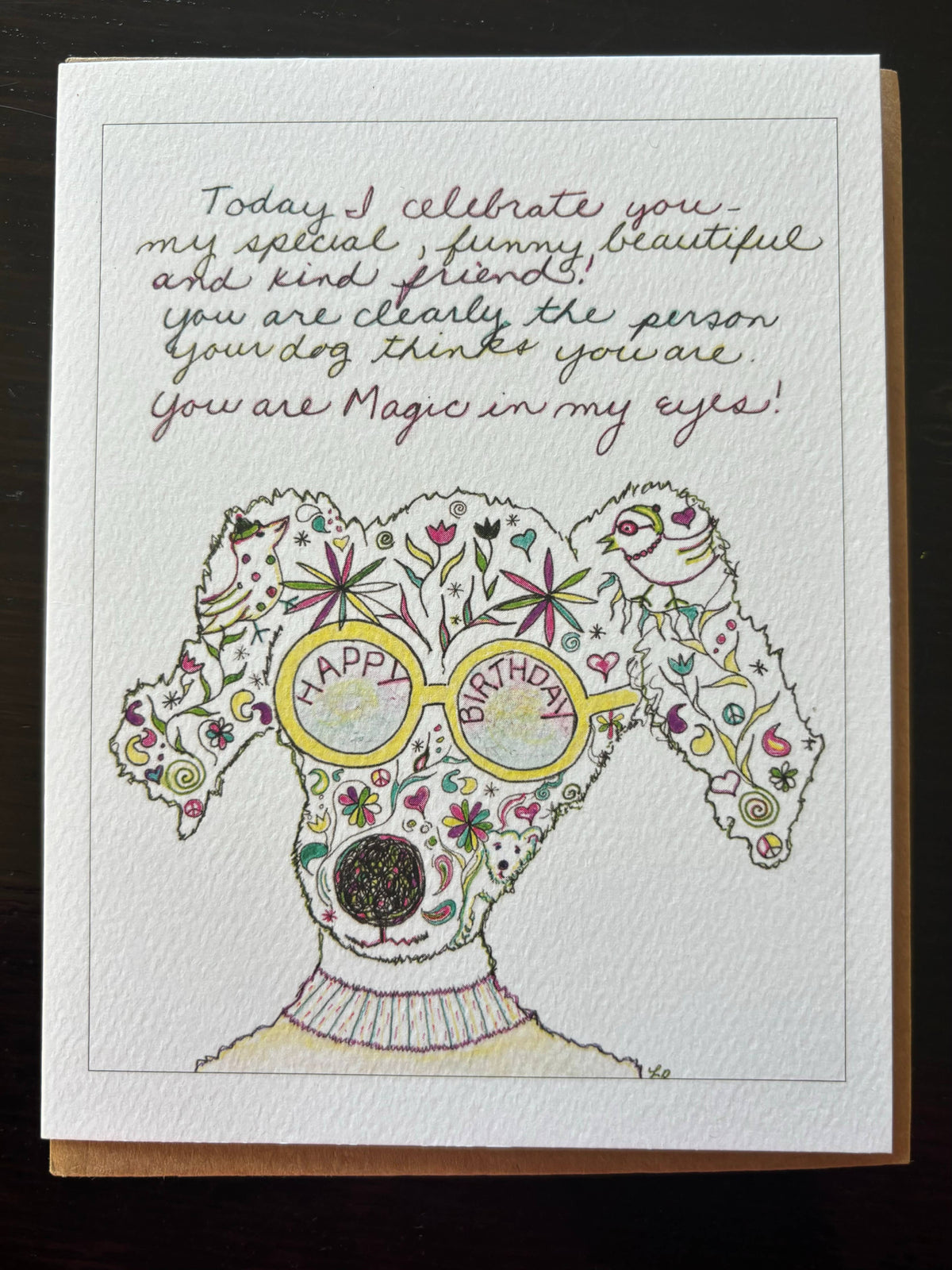 Bernie Street Studios - Today I celebrate you friend happy birthday dog card pet 