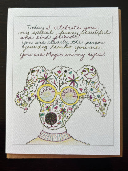 Bernie Street Studios - Today I celebrate you friend happy birthday dog card pet 