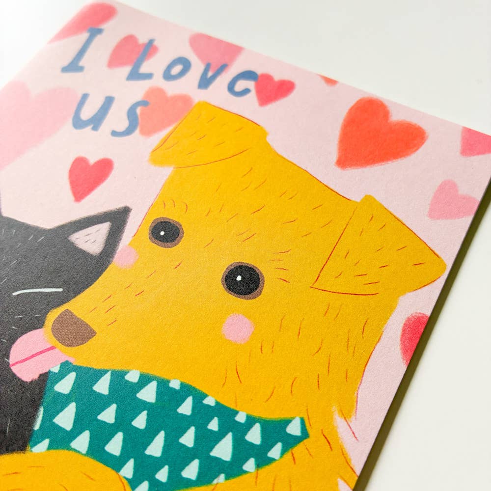 Honeyberry Studios - I Love Us Love Greeting Card