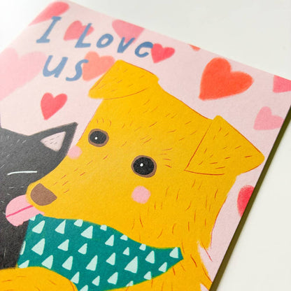 Honeyberry Studios - I Love Us Love Greeting Card