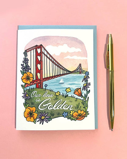 Brenna Daugherty Illustration - San Francisco Valentine Love Card: Default Title