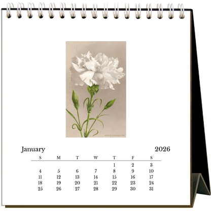 Found Image Press - Flowers 2026 Desk Calendar