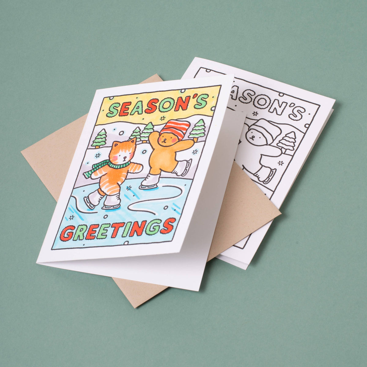 Bobbie Goods - Season's Greetings Coloring card