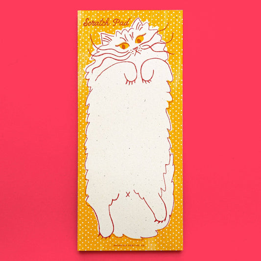 Bromstad Printing Co. - Scratch Pad Cat - Risograph Notepad
