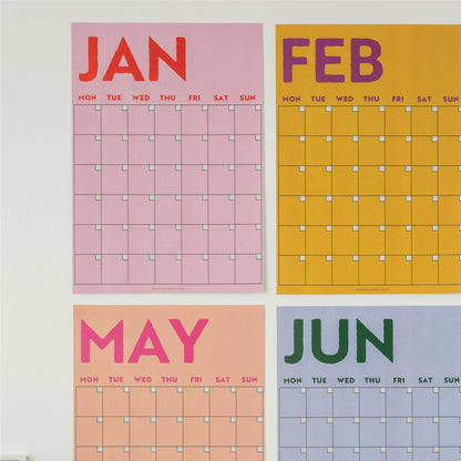 Good Tuesday (Once Upon a Tuesday) - Monthly Undated A3 Wall Planner | 12 Pages | Colourburst