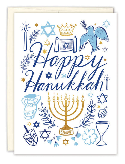 Biely & Shoaf - Happy Hanukkah Boxed Holiday Cards - Set of 10